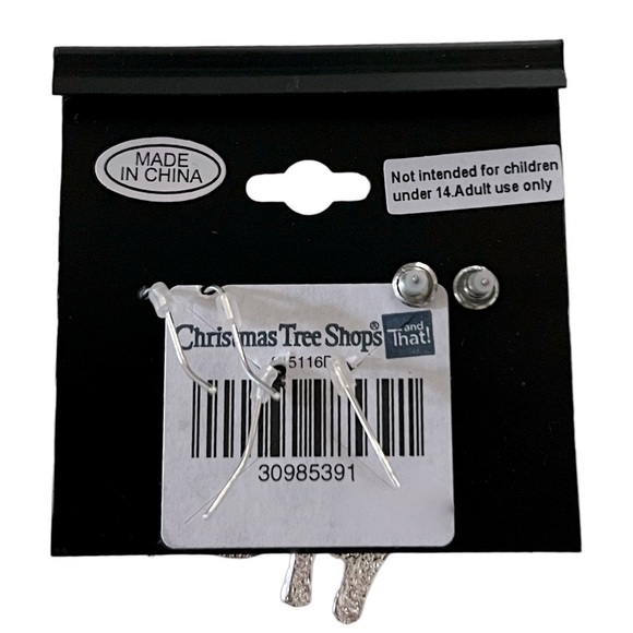 Halloween Sparkly Black Cat Witch Hat and Pumpkin Costume Earrings Set - Picture 3 of 4